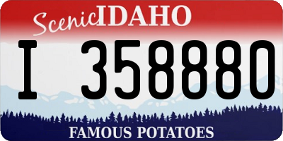 ID license plate I358880