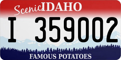 ID license plate I359002