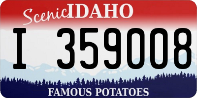 ID license plate I359008