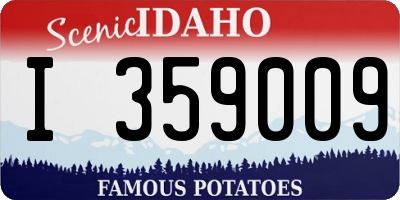 ID license plate I359009