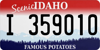 ID license plate I359010