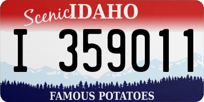 ID license plate I359011
