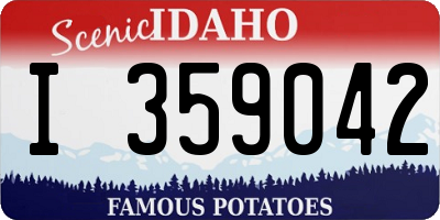 ID license plate I359042
