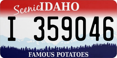 ID license plate I359046
