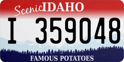 ID license plate I359048