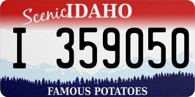 ID license plate I359050