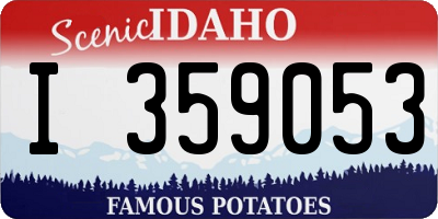 ID license plate I359053