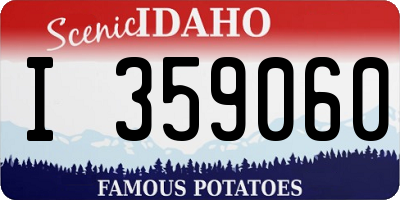 ID license plate I359060