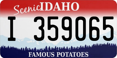 ID license plate I359065