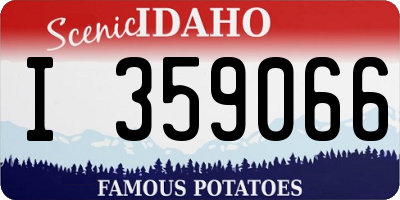 ID license plate I359066