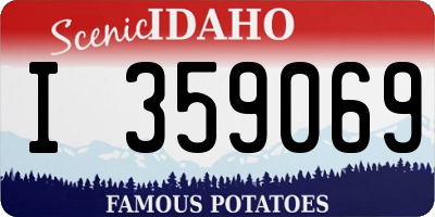 ID license plate I359069