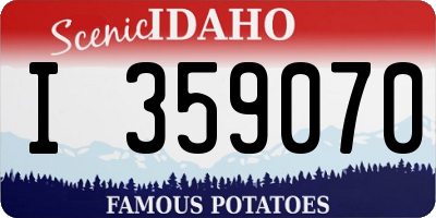 ID license plate I359070