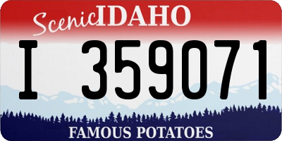 ID license plate I359071