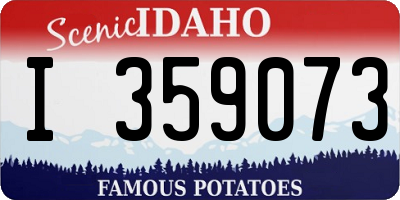 ID license plate I359073