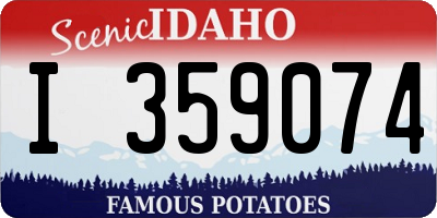 ID license plate I359074