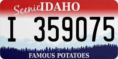 ID license plate I359075