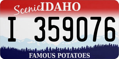 ID license plate I359076