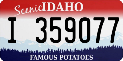 ID license plate I359077