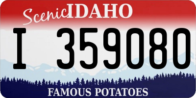 ID license plate I359080
