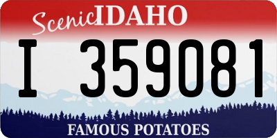 ID license plate I359081