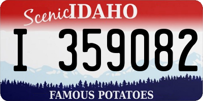 ID license plate I359082