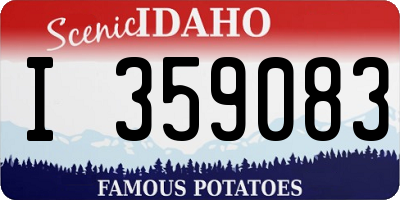 ID license plate I359083