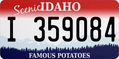 ID license plate I359084