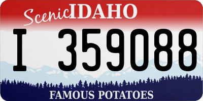 ID license plate I359088