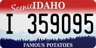 ID license plate I359095