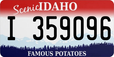 ID license plate I359096