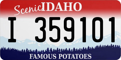 ID license plate I359101