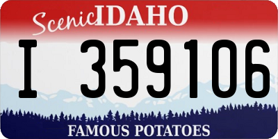 ID license plate I359106