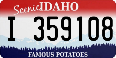ID license plate I359108