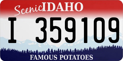 ID license plate I359109