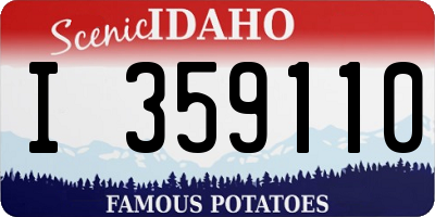ID license plate I359110