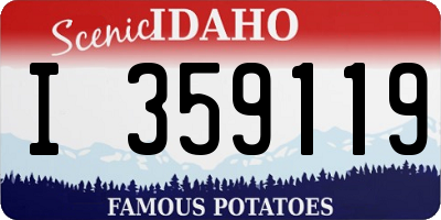 ID license plate I359119
