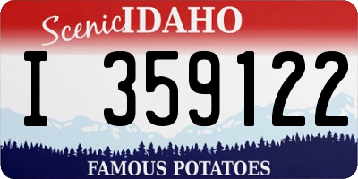 ID license plate I359122