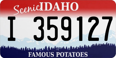 ID license plate I359127