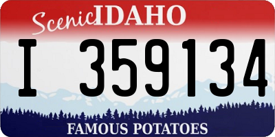 ID license plate I359134