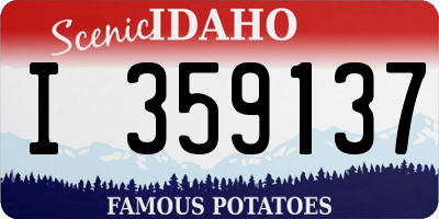 ID license plate I359137