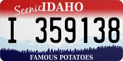 ID license plate I359138