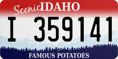 ID license plate I359141