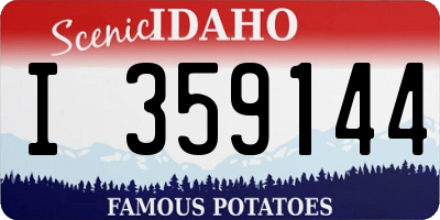 ID license plate I359144