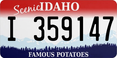 ID license plate I359147