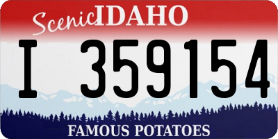 ID license plate I359154