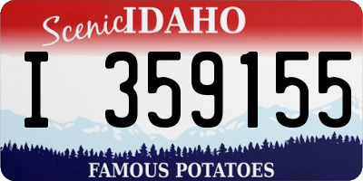 ID license plate I359155