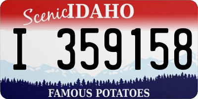 ID license plate I359158
