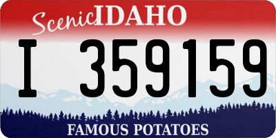 ID license plate I359159