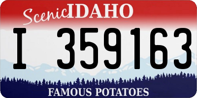 ID license plate I359163
