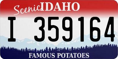 ID license plate I359164